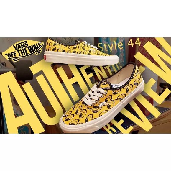 NEW VANS X MOONEYES AUTHENTIC 44 DX ANAHEIM FACTORY YELLOW MENS SIZE - 8.5 - Picture 15 of 15
